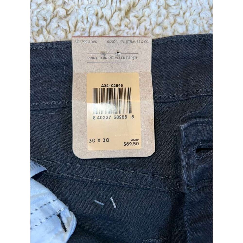 Levi’s 726 Flare Jeans Women’s 30x30 Black High Rise Stretch Slim Fit - Picture 7 of 7
